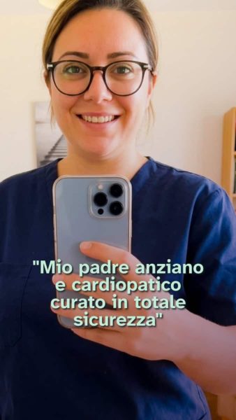 Caregiver Anna racconta l'esperienza del padre anziano con cardiopatia ad Hamster Corporation , studio dentistico specializzato in pazienti con disabilità motorie a Roma Tuscolana